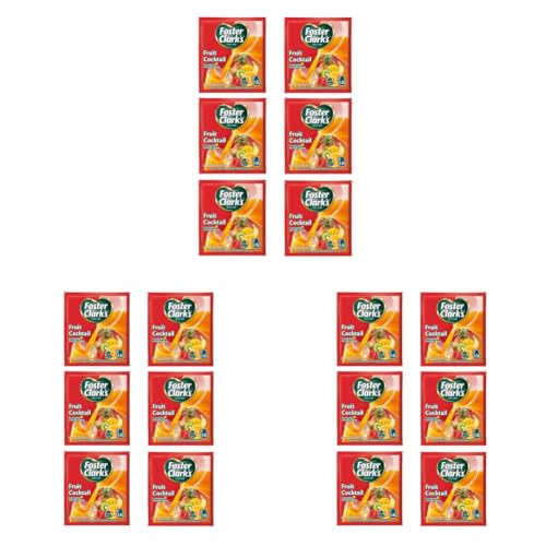 Image of Foster Clark Fruit Cocktail Flavored Powder Drink 20g Packet - Makes 1.5L (6 x 20g) | Imported Drink Mixes | Rich Beverage Mix for Instant Refreshment (Pack of 3)