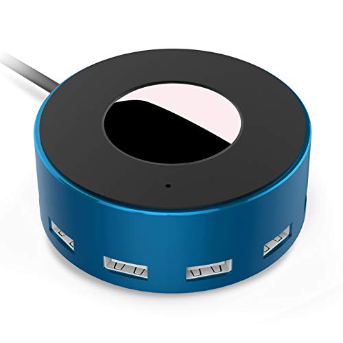 Vogek 6-Port USB Charger Desktop Charging Station with Smart Identification (Blue)
