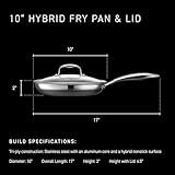 Zoom IMG-2 hexclad padella ibrida antiaderente da Zoom IMG-2 hexclad padella ibrida antiaderente da