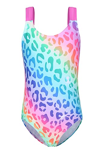 Image of Girls One Piece Swimsuits Tie Dye Bathing Suit for Girls Hawaiian Swimwear 3-16 Years
