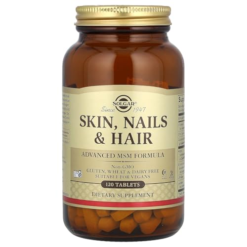 Solgar - Pelo, Piel y Uñas - Cuida la salud de tu cabello y piel - Ayuda a fortalecer tus uñas - 120 Comprimidos