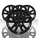 Set of 4 17' 5 Double Spoke Snap-On Wheel Covers for Toyota C-HR LE 2018-2021 - Gloss Black