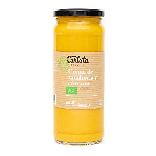 Crema Zanahoria y Curcuma | BIO | Carlota Organic | 450 gr | Pack 2 Cover