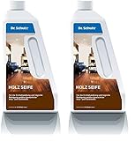Dr. Schutz Holzseife 750 ml | Reinigung & Pflege für geölte Holzböden | 2-in-1-Wischpflege für schönes Parkett (Packung mit 2)