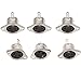 3-Pin DIN Female Jack Socket Connector Panel Mount Chassis Audio 2 Hole Soldering Din Jack Socket (6 Pcs)