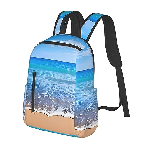 Sac à dos plage noir grand format parfait pour les cours et les sorties d'été
