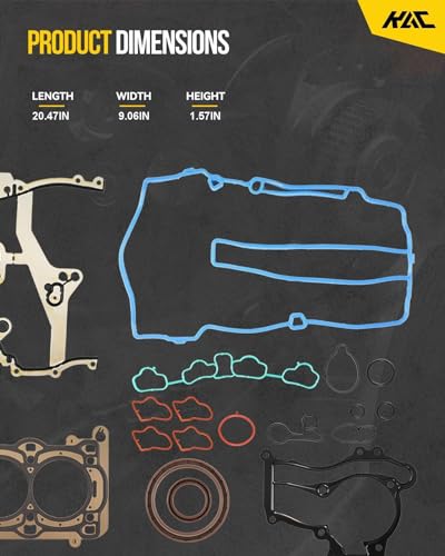 Image of Head Gasket Set Kit, HS26541PT Engine Cylinder Head Gasket Kit Fit for 11-20 Grand Caravan /Charger, 12-17 Wrangler, 11-15 Grand Cherokee /Durango, 2011-2019 Journey, 2014-2020 ProMaster /2500 /3500