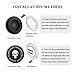 Stylish Car Push Start Button Cover,Spin Type Zinc Alloy Push to Start Button Cover for Car Decor,Universal Engine Start Button Cover Interior Car Accessories for Car Truck SUV (Skull Black)