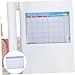 Veemoon Magnetic Memo Planning Whiteboard Versatile Kitchen Message Board for Schedules Notes Grocery Lists Reusable Magnetic Board for Fridge Ample Writing Space