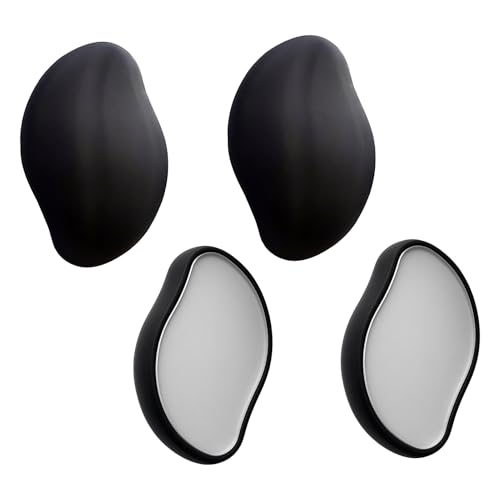 DmDoyy Depiladora De Cristal, Nano Depilación Borrador De Pelo, Depilador De Cristal Sin Dolor, Reutilizable Herramientas De Depilación De Cristal Para Brazos, Piernas, Espalda（Negro）