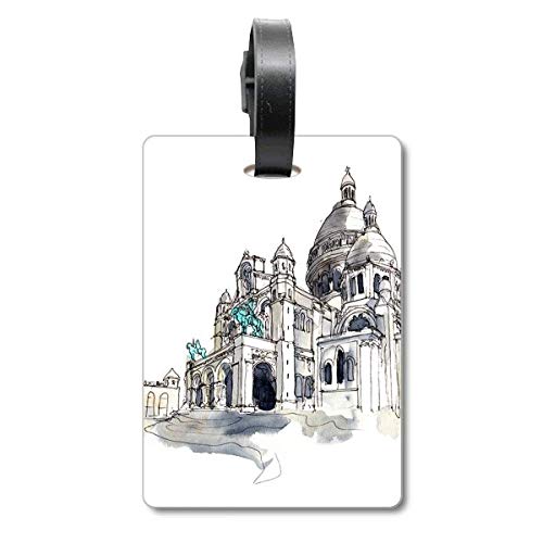 Etiquette de bagage Sacre-Coeur résistante pour valise Cruise