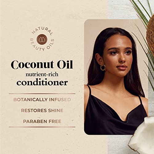 Oliology Nutrient Rich Coconut Oil Conditioner - Restores Vibrancy & Softens Hair | Repairs Damaged Dry Weak Hair | Intensely Hydrates | Botanically Infused | Paraben Free (32 Fl Oz) #TOP3