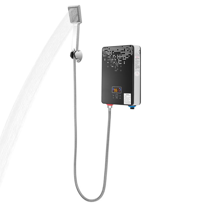 Calentador De Agua Eléctrico Compacto Para Montaje En Pared, Termo Eléctrico Con Indicador LED Para Cocina Y Baño, Negro
