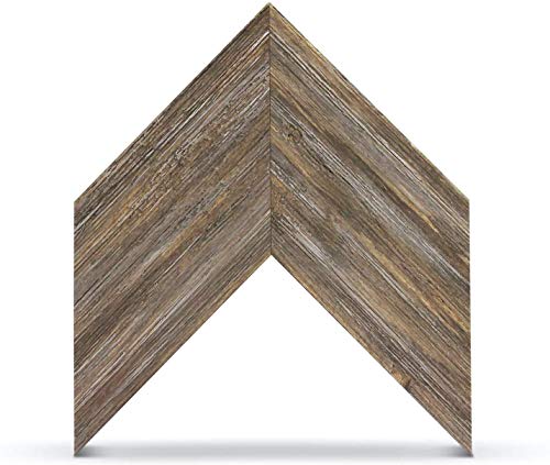 Frame My TV Deco TV Frames - Distressed Barnwood Smart Frame Compatible ONLY with Samsung The Frame TV (43\", Fits 2021-2025 Frame TV)