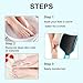 Xvnoesza 2Pcs Professional Dual Sided U Shaped Foot File Foot Files for Hard Skin Foot Scraper Rasp Dry Skin Remover Feet Dead Skin Remover for Feet