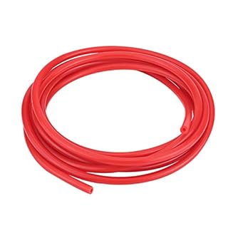 5M Silicone Vacuum Hose, ID 4mm OD 9mm Universal Car Auto High Temp Silicone Vacuum Tube Hose Pipe Silicon Tubing (Red)