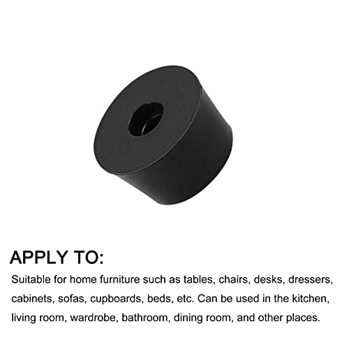 METALLIXITY Rubber Bumper Feet (17x10mm/0.67"x0.39") 100Pcs, Round Leg Pads Floor Protectors with Metal Washer - Image 4