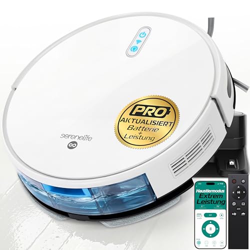 Produktbild SereneLife Saugroboter mit Wischfunktion – 3000 Pa Saugleistung