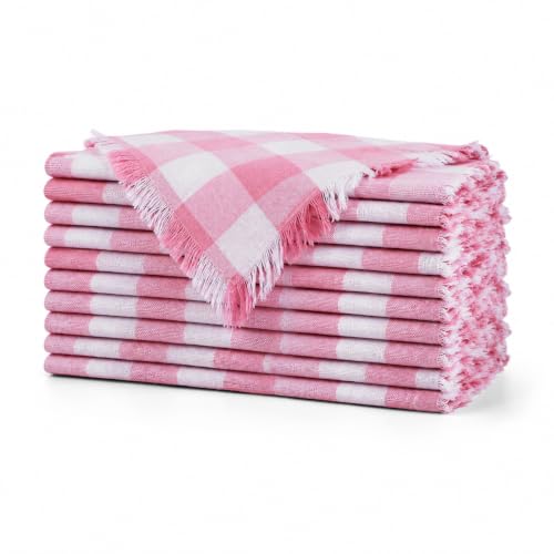 Servilletas de tela de algodón natural FINGERCRAFT de tacto suave y duradero 2