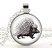Halskette mit Stachelschwein-Anhänger, Woodland-Schmuck, Stachelschwein-Schmuck, Geschenk für Naturliebhaber