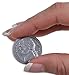 LEARNING ADVANTAGE-7522 Play Nickels - Set of 100 Plastic Coins - Designed and Sized Like Real US Currency - Teach Money Math With This Pretend Play Resource