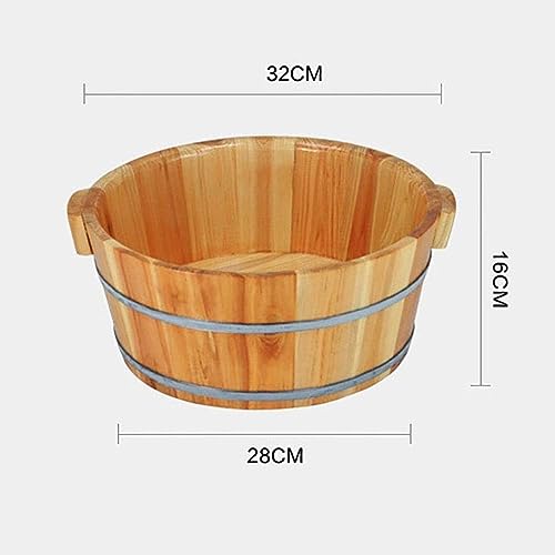 Cubeta de madera para baño de pies y pedicura miniatura 2