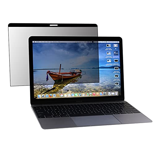 MS factory のぞき見防止フィルター 着脱可能 マグネット式 MacBook 12 用 ブルーライトカット 覗き見防止 プライバシー フィルム MB12-MAG/PVF