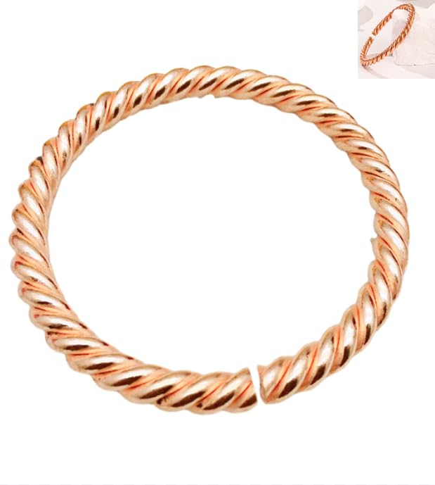 Pure Copper Twisted Tensor Bracelet For Women, Twisted Bangle Jewelry, Solid Copper Bracelets Jewelry Gifts for Men and Women