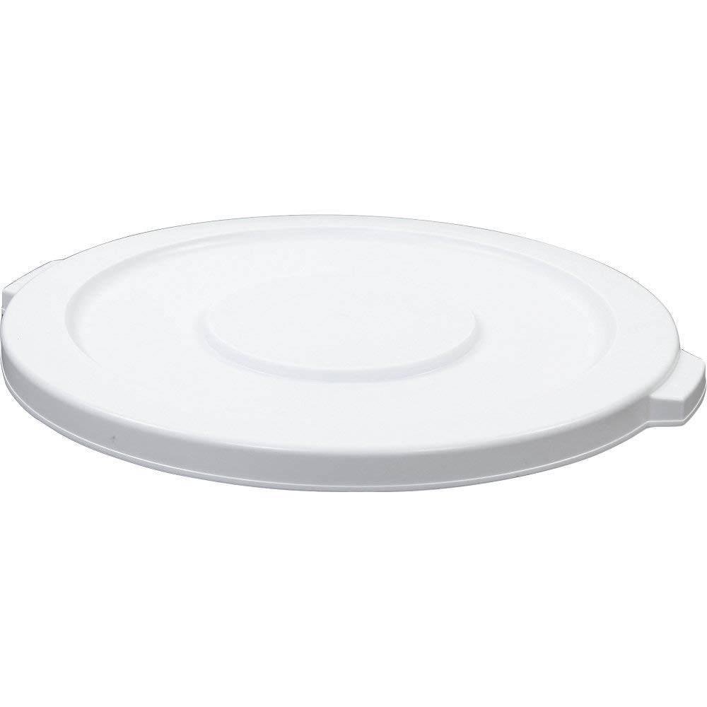 Rubbermaid Commercial Products BRUTE Heavy-Duty Round Trash/Garbage Lid, 32-Gallon, White, Compatible with Rubbermaid BRUTE 23-Gallon Can