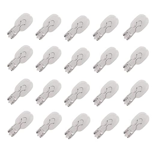 EAGLEGGO Landscape Light Bulbs, Low Voltage Light Bulbs, Incandescent Bulbs, 12 Volt Light Bulb 11W - T5 Wedge Bulbs for Malibu Style Lights, Garden Light Bulbs, Deck Light Bulbs, Yard Bulbs - 20 Pack
