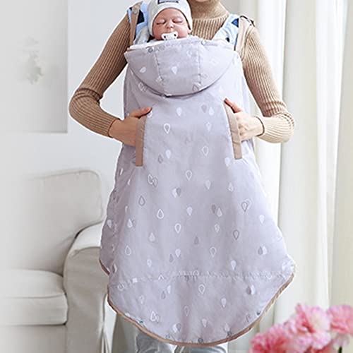 Timpfee Winter zachte babydrager met taillekruk, warm zijvak, U-vorm verwijderbare voering, draagbare opslag…