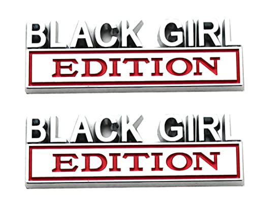 Calcomanía Black Girl Edition 3D para lucir en concentraciones y rutas de camionetas, 2 piezas