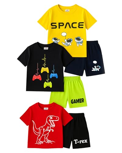 Image of Kuchipoo Boys Regular Fit Cotton T-Shirts and Shorts Set