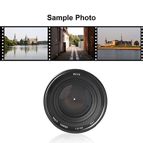 Image of Meike 50mm F1.2 Full Frame Manual Lens with Large Aperture, Ideal for Portrait Photography, Sony E-Mount A7III A9 NEX 3 3N 5 NEX 5T NEX 5R NEX 6 7 A5000 A5100 A6000 A6100 A6300 A6500