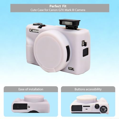Funda de silicona para cámara Canon G7X Mark III miniatura 3