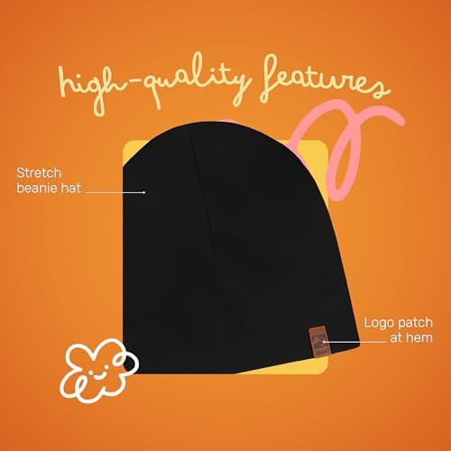 Deux par Deux Kids Unisex Jersey Beanie​ Black - 2