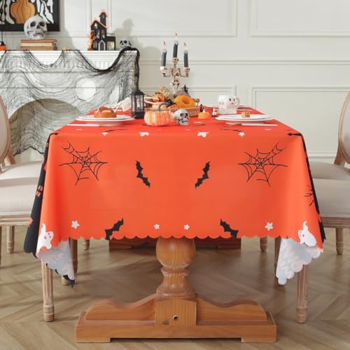 Nappe d'Halloween lavable pour protéger la table des taches de fête - 8