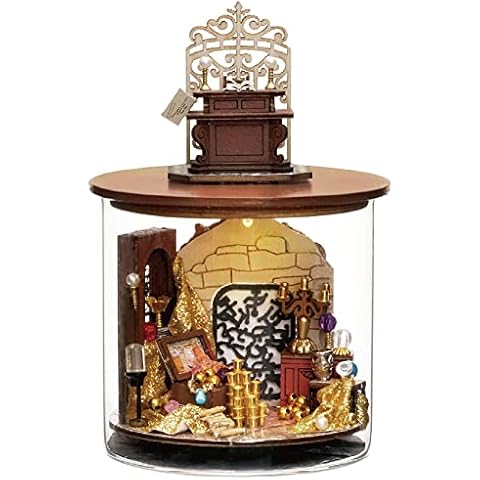 TOPBSFARNY 3d Stereoscopic Miniature Dollhouse Kit Assembling Toys DIY Model Wooden Furniture for Valentine's Day Creative Gifts (Treasures of Fantasy) Cover