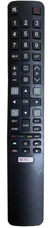 Replacement for tcl remote control RC802N Applicable for TCL Thomson smart tv remote 4K LCD LED TV- NO SETUP REQUIRED