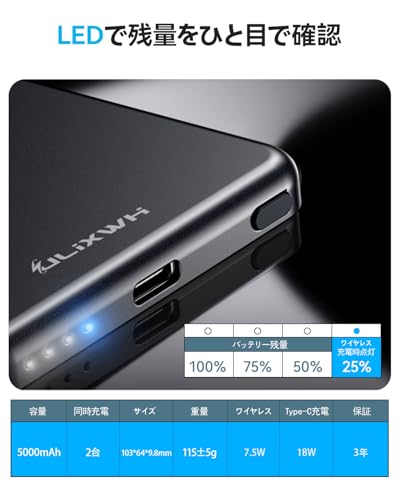 ULiXWH モバイルバッテリー MagS-1 5000mAh の商品画像 7