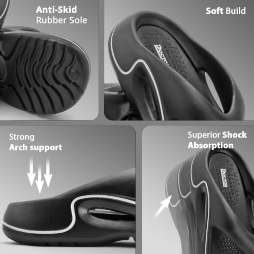 Image of DOCTOR HEALTH SUPER SOFT Men's EVA Flip Flops | Lightweight Cushioned Comfortable Thong Slippers | Anti-Skid Waterproof Soft Footbed Daily Wear Beach Bathroom Indoor Outdoor Flip Flops