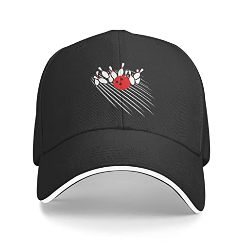 Gorra Unisex Ajustable Estilo Bowling y Baseball