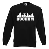 Fruit of the Loom Textilie Bochum Herren Sweatshirt Skyline Ultras Fan Schwarz XL