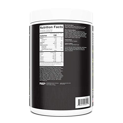 Rsp Truefit Vegan Protein Powder Meal Replacement Shake, Plant Based Protein + Organic Fruits & Veggies, Fiber & Probiotics, Gluten Free, Dairy Free #TOP2