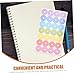 VILLCASE 20 Sheets and Girls Sticker Pack Hole Punch Reinforcement Stickers for Loose Leaf Paper