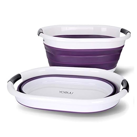 Cesto de lavandería premium, plegable e impermeable | XXL con volumen 76 L | Dimensiones (L x A x H) 62.5 x 45.0 x 27.0 cm (H: 6.5 cm plegado) | Caja de Lavandería (morado)