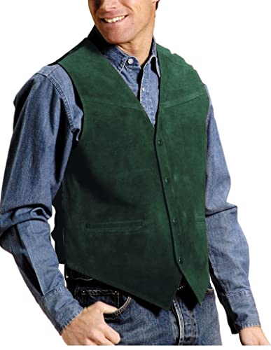 Bylunta Men'S Cowboy Suede Vest Western Vest Casual Cowhide Suede Vest For Men thumb #3