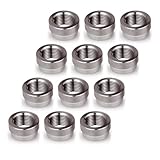 12 Pcs O2 Sensor Bung, 304 Stainless Steel M18x1.5 O2 Bung Weld in, Oxygen Sensor Bung Stepped Style