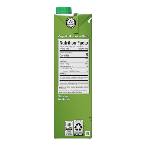 Image of Pacific Foods Organic Mushroom Broth, 32 oz Carton