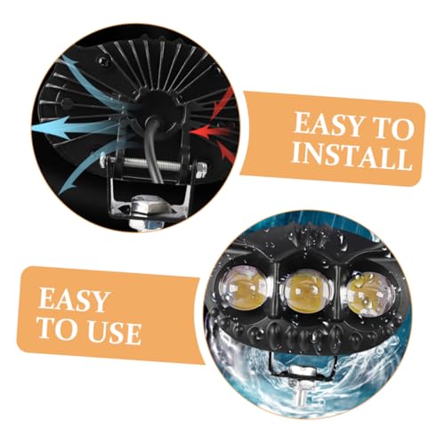 Foco y 4000lm para Motocicleta SOIMISS Luz Delantera LED contra la Oscuridad Vial 6